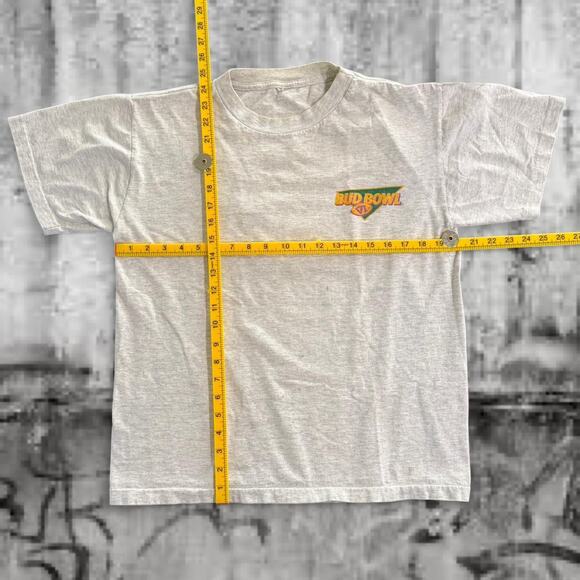Vintage Budweiser “Bud Bowl VI” Tee Gray - Size M - Single Stitch - Picture 6 of 8